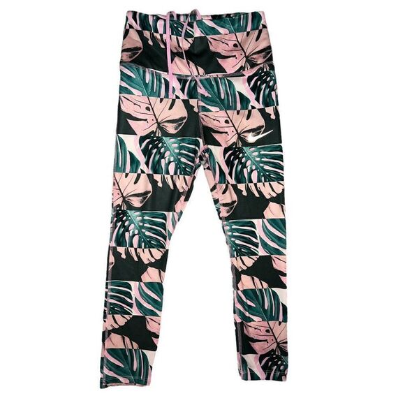 Nike Floral Multicolor Fast Crop Runway Women Leggings Women's Extra Small NWT - Picture 3 of 7
